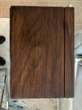 1fm056 Magnavox Vintage Solid State Am/fm Radio Walnut Finish Box Partial Tested