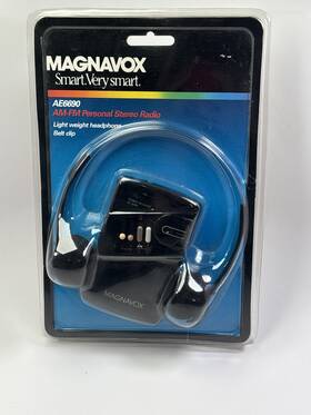 Ae6690 Magnavox Vintage New In Box Am/fm Personal Stereo Radio Walkman 80s 90s