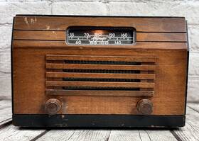 Majestic 5a430r Vintage Wood Tabletop Tube Radio Working 1940s Am Bench Tested