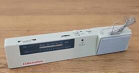 Mediamate 16020 Portable Fm Battery Powered Pocket Desk Radio Model Works