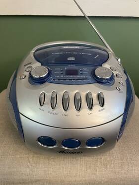 Mp3227 Memorex - Cd Boombox With Cassette And Radio Am/fm Work Tested Mp3227 Memorex - Cd Boombox With Cassette And Radio Am/fm Work Tested