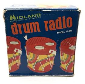 91-048 Midland Vintage 1973 Drum Radio Model Am Tested With Box And Manual Orig 91-048 Midland Vintage 1973 Drum Radio Model Am Tested With Box And Manual Orig