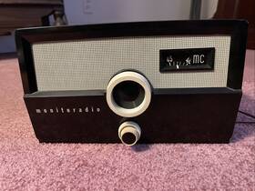 Pr-35b2 Monitoradio Vintage Fm Radio Mid-century Modern Design Powers On