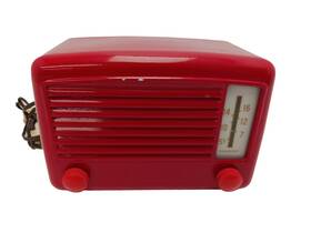 05kr-1520-b Montgomery Ward Vintage Wards Airline Am Radio Bright Red - Works