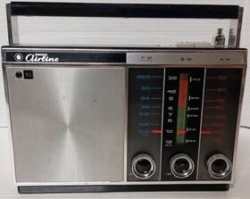 1467a Montgomery Ward Vintage Airline Gen Am/fm Multiband Radio Tested Works