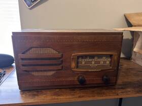 4313-1 Montgomery Ward 1930s Am Radio With Original Box