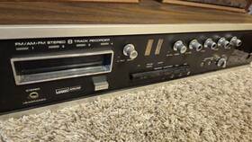 6443a Montgomery Ward Airline Model Gen Am/fm 8 Track Radio Withworking Speakers