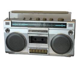 Gen-3965 Montgomery Ward Vtg Boombox Am/fm Stereo Cassette Player With Cord