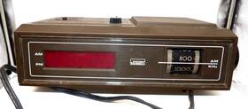 Gen-1900b Montgomery Ward Gen1900b Vintage Am Alarm Clock Radio Model