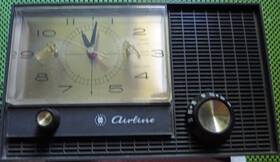 Gtm-1832a Montgomery Ward Vintage 1960s Wards Airline Am/fm Alarm Clock Tabletop Radio Mdl