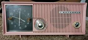 Motorola 5c13p Vintage Alarm Clock Radio Model 5c13p-pink-untested