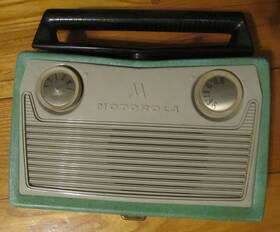 5p22gw-1 Motorola Vintage Vacuum Tube Portable Am Radio Roto-tenna