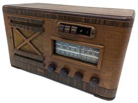 61t22 Motorola Vtg 1940s Aero-vane Model Shortwave Am Radio - Tested As-is Read