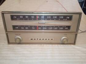 Hk-45-2 Motorola Vintage Am Fm Stereo Face And Controls 9 Vacuum Tubes Untested