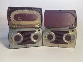 Hs-62a Motorola Two Vintage Am Radios Chassis 5a7a 5a9m 9m Works/7a For Parts