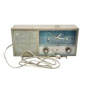 Xc22dh-1 Motorola Vintage Solid State Am Alarm Clock Radio Tested Read