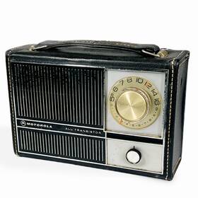 Motorola Xp68be Rare Vintage 1967 All Transistor R Portable Am Radio Leather