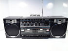 Mw170a Sanyo Vintage Dual Cassette Boombox Detachable Speakers