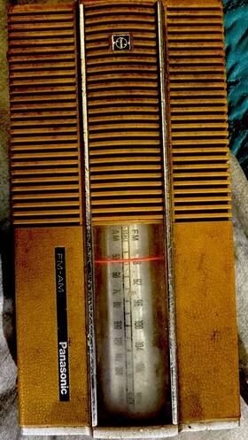 Rf-519 National Panasonic Vintage Rf 519 V Bright Yellow Design Radio Rare