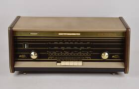 B5x04a Norelco B5x04a/54 1960 Radio Am/fm Bi-ampli Stereo Gram Wooden Case Works See Video