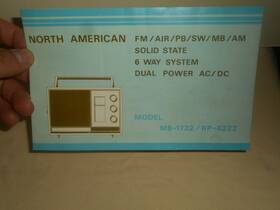 Rp-6222 North Merican Mb-1732 American Solid State Portable Radio Models Owners Manual