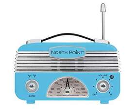 Northpoint 736386009343 Am/fm Portable Vintage Radio With Best Reception Circa Blue - New
