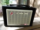 P-795d Ge Neral Electric Black Transistor Vinta Am Radio Serviced