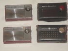 P-1760 P1760 Ge Vinta Transistor Radio Portable Lot Of Carry Case Red