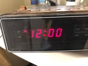 Rc-80 Panasonic Vintage Digital Display Clock Radio Faux Wood Grain Works