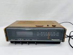 Rc-86 Panasonic Brown Vintage Clock Radio Am/fm Working Condition 1970s 70s