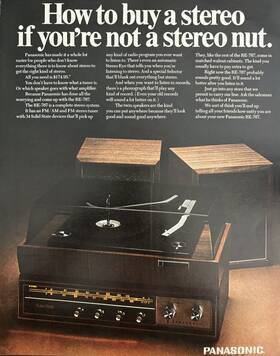Re-767 Panasonic 1967 Stereo System Fm Am 174.95 Vintage Print Ad