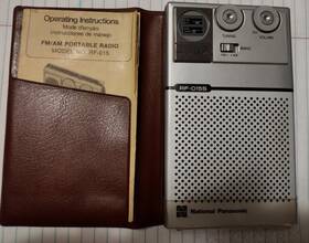 Rf-015s Panasonic 1977 Am/fm 2 Band Pocket Radio Needs Repair