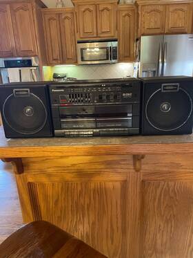Rw-cw42 Panasonic Vintage Radio Cassette Player Boombox Detachable Speakers Works Great