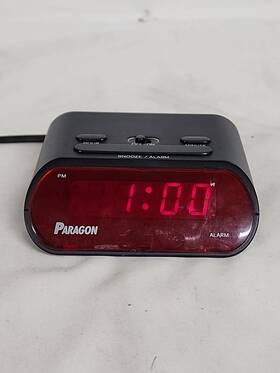 88010 Paragon Vintage Digital Alarm Clock Model