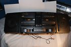 Pc-x500 Jvc Boombox Dual Cassette Hyper Bass Hard To Find Black