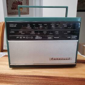 Perdio Pr37 Rare Vintage 1962 British Inch Carnival Model Lw/mw Radio