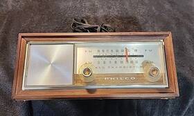 0-965wa Philco Vintage 1960s Am-fm All Transistor Radio Wood Tabletop 965 Works Great