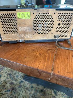 27-11271-2 Philco Vintage 1960s Tabletop Radio Am/fm Not Working