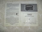 49-504i Philco Instruction Manual Only Transitone Radio Or