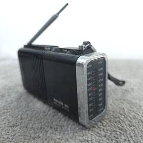 R131 Philco Vintage Ford Am/fm Black Portable Transistor Radio Pocket 1970s