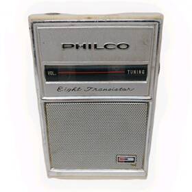 T-8j21 Philco Eight Transistor Radio Vintage Made In Japan For Parts/repair