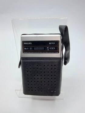 90rl077 Philips Rare Vintage Phillips 077 Transistor Radio Model 90 Rl-077 - Tested And Working