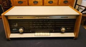 B5x94a Philips Bx594a Vintage Working Table Top Stereo With Tuning Eye B5x94a/64 Made In Holland