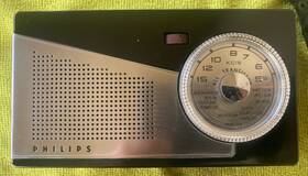 L1x75t Philips Vintage Radio Fanette Kcis All Transistor Portable See Video