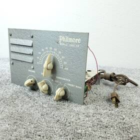 7001-cr Philmore Vintage Tube Radio Kit Am/sw Vacuum Tubes Chassis Untested
