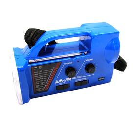110-00526 Pomtrex Battery Operated Am Fm Emergency Lantern Radio