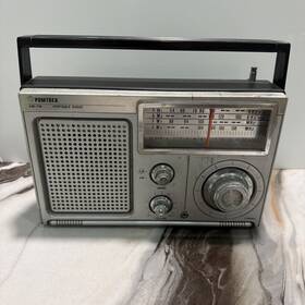 606c Pomtrex Vintage Am/fm Portable Radio - Hong Kong For Parts/repairs 70s-80s