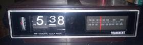 Dg-1250 Prominent Vtg Brand Model Flip Clock Radio Alarm