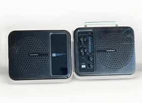 Se-1600m Prominent Vintage 8 Track Player Stereo Am Fm Speakers 1970s Japan