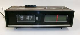 68hk Psm 68hk/917 Vintage Solid State Weather Band Flip Clock Am/fm Radio Alarm - Works